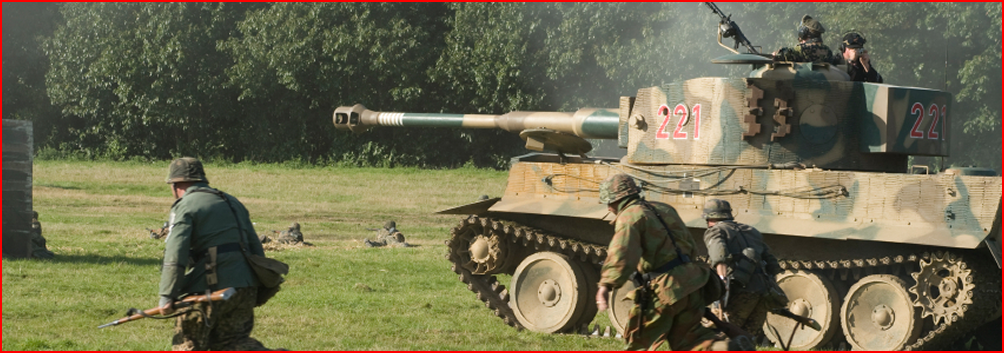 German Troops and Tank WWII